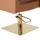 Парикмахерское кресло Тера, основание квадрат золото
