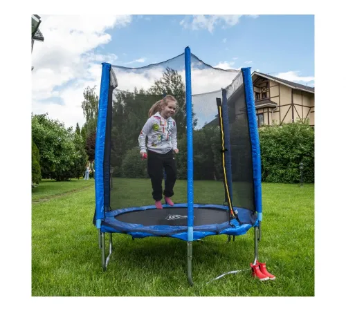 Батут DFC Trampoline Fitness с сеткой 14ft
