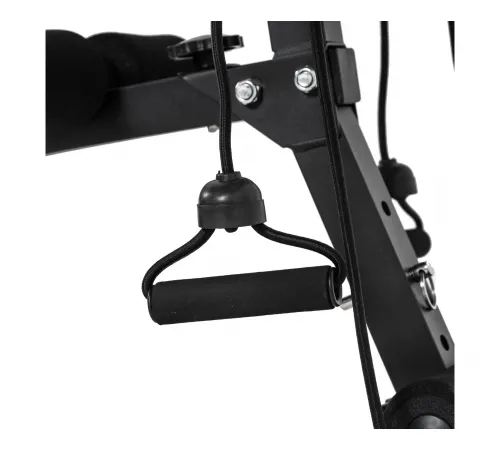Скамья для пресса DFC с гантелями и эспандерами D102RY